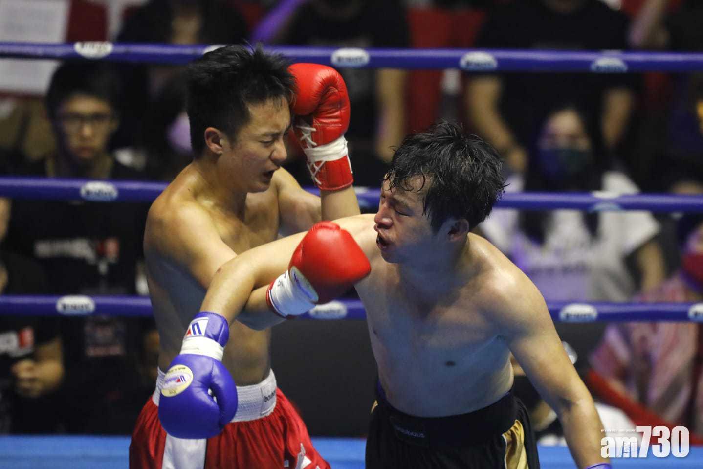 鍾培生與林作對戰4回合。(林俊源攝)