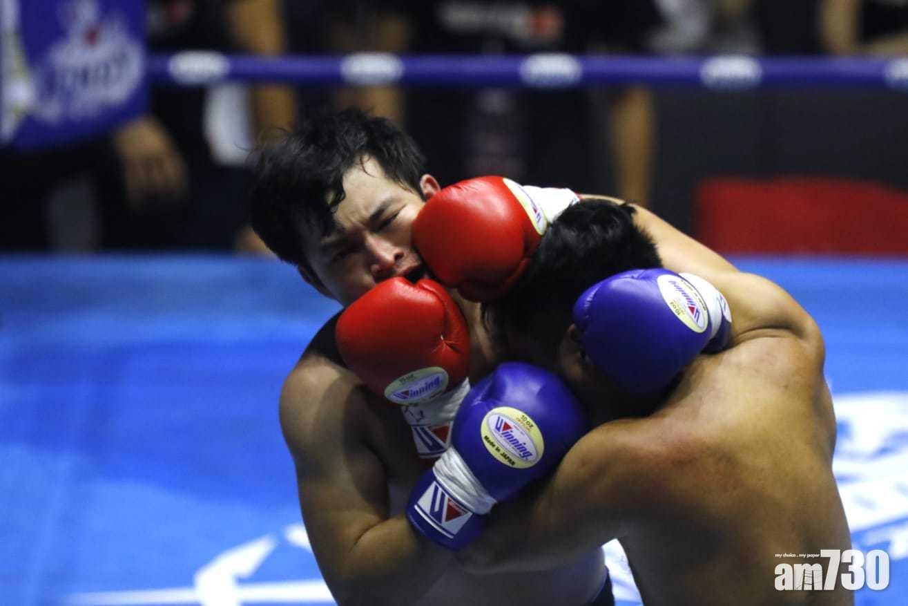 鍾培生成功打爆林作個咀。(林俊源攝)