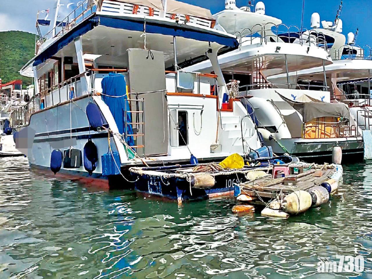 船家安排記者到位於深灣的遊艇參觀。