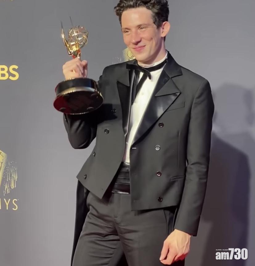 「查理斯王子」Josh O'Connor奪最佳男主角獎。(Facebook 照片)