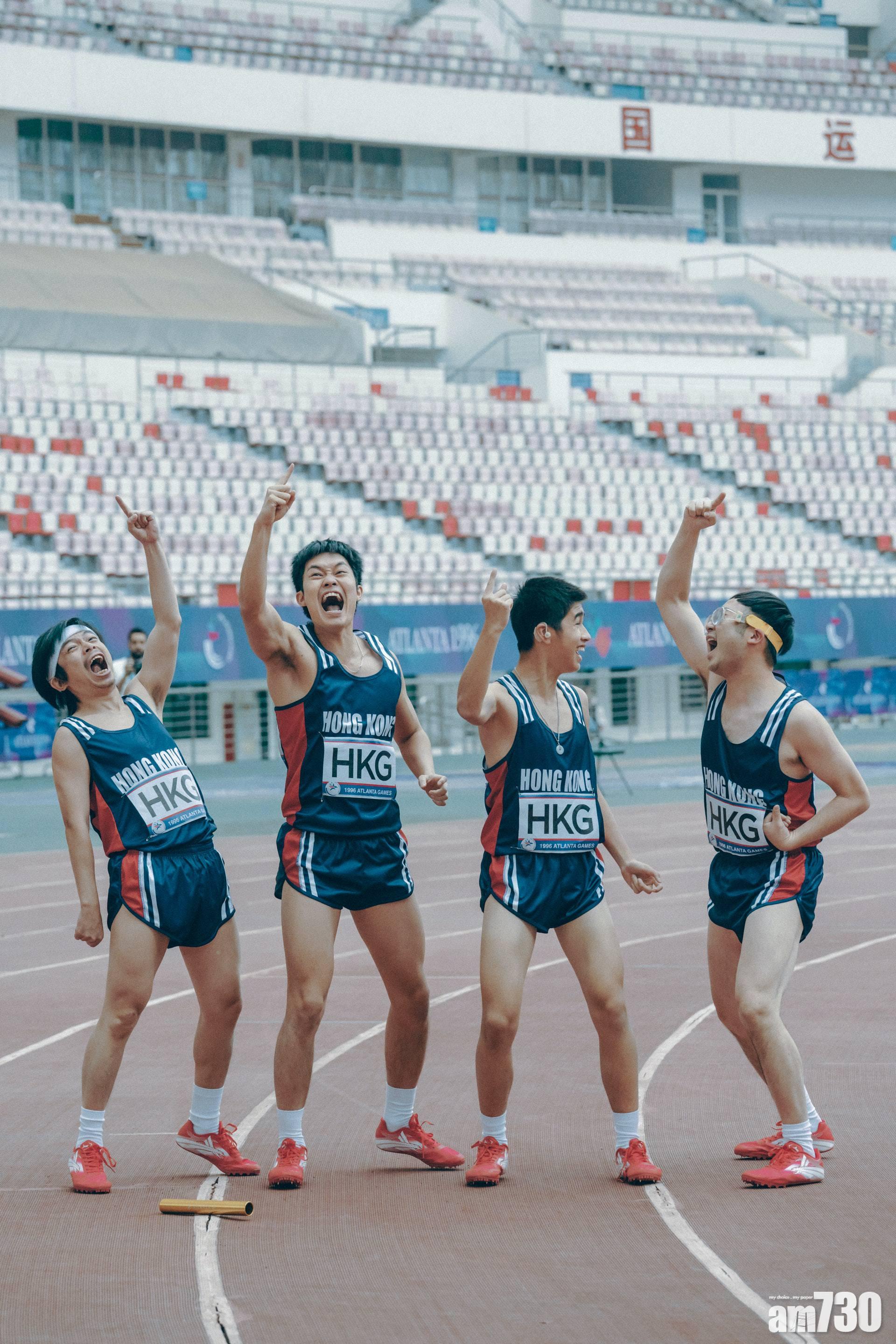 阿卵表示,戲裡接力隊友的兄弟情,令他想起「朱凌凌」樂隊夾band的情景。