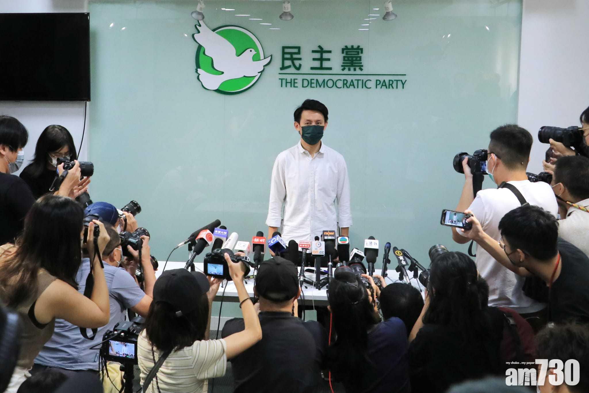 民主黨大會未有表決是否參選 。(林俊源攝)