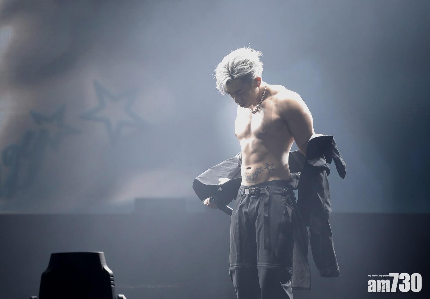 Tyson自言只係跌衫騷肌。(林俊源攝)