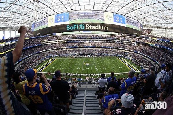 可容納7萬觀眾的洛杉磯SoFi Stadium。