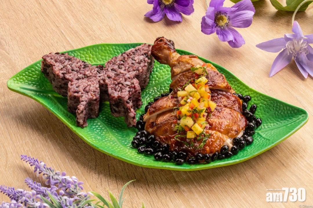 烤雞配菠蘿莎莎