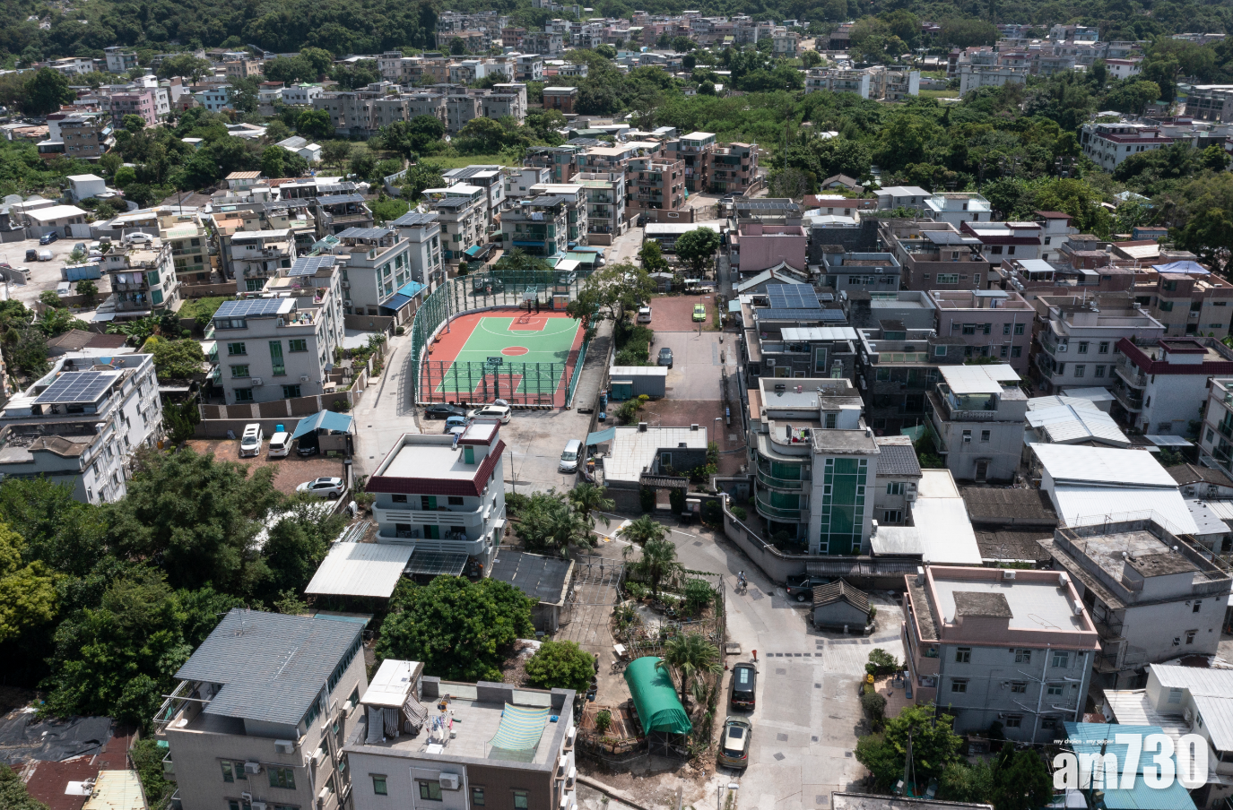 新界鄉議局支持釋放新界祖堂地。(陳奕釗攝)