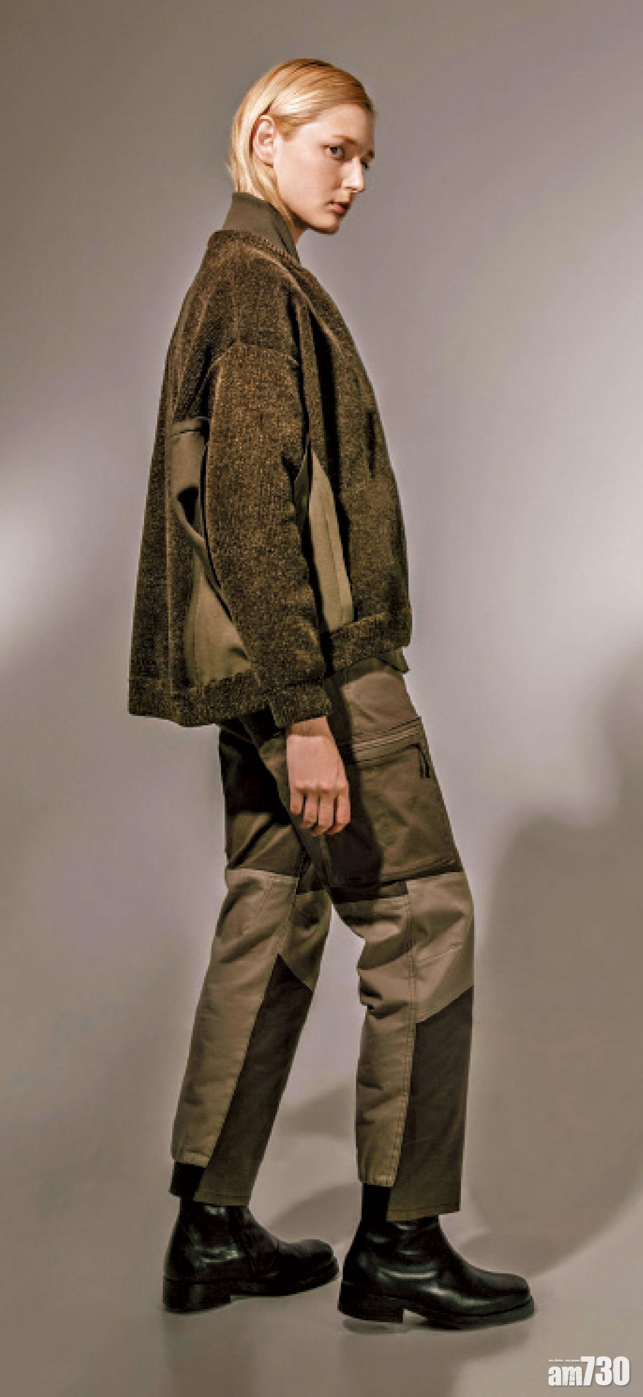 戶外服裝和圍裙設有啪鈕設計,可因應配搭或場合需要。