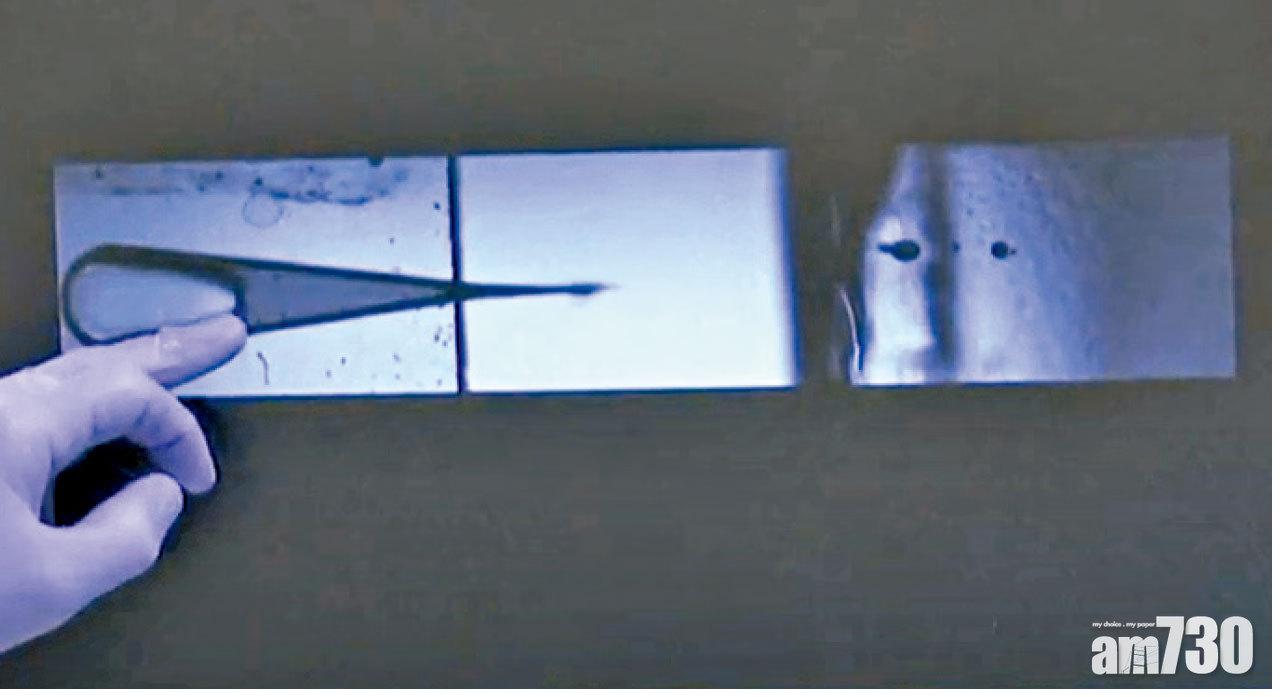 「泡泡槍」以激光加熱注射液,令其產生氣泡。