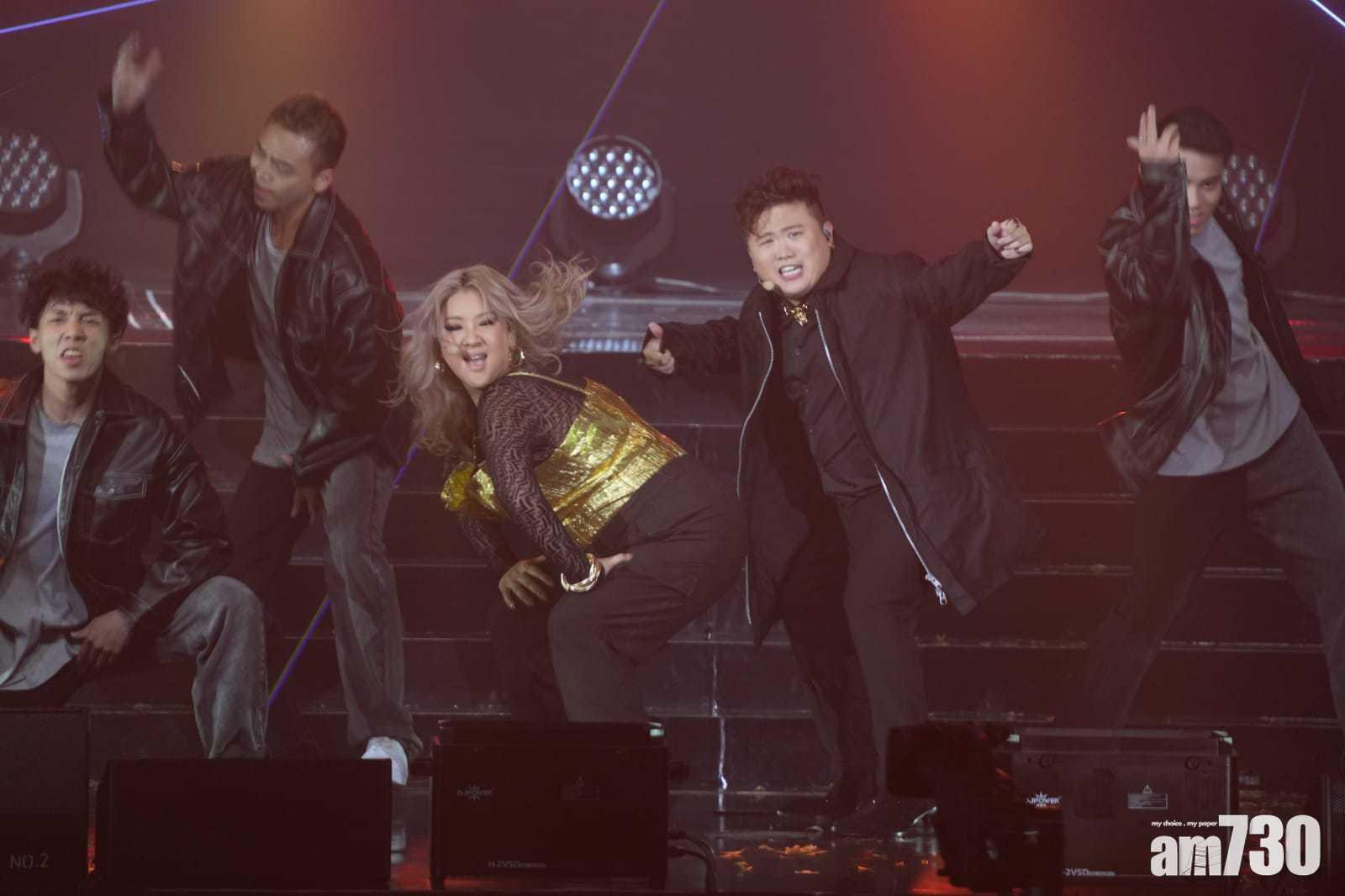 肥仔表示與欣宜合唱的環節最緊張。(陳奕釗攝)