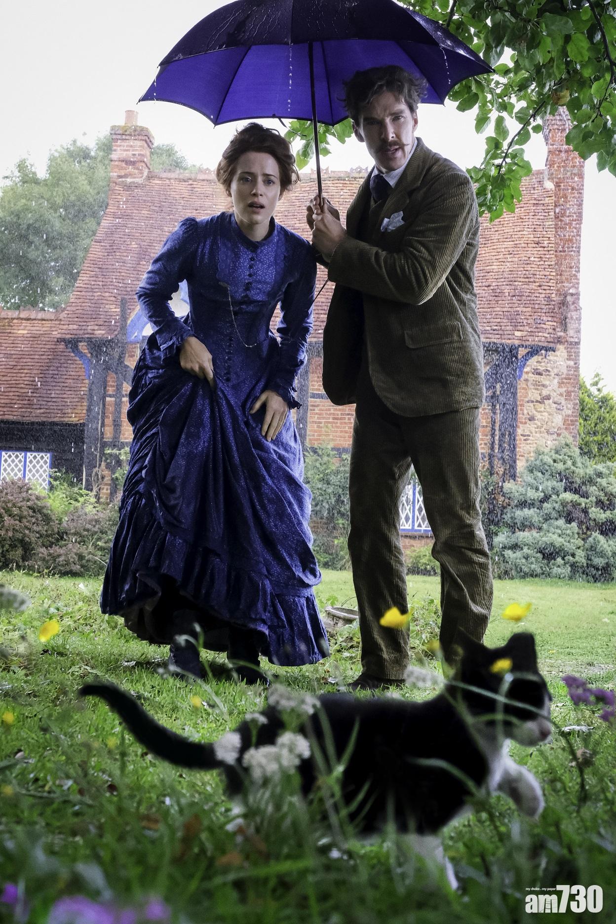 班尼狄與嘉莉兒佛伊在《路易斯韋恩的迷幻貓世界》同場鬥戲。