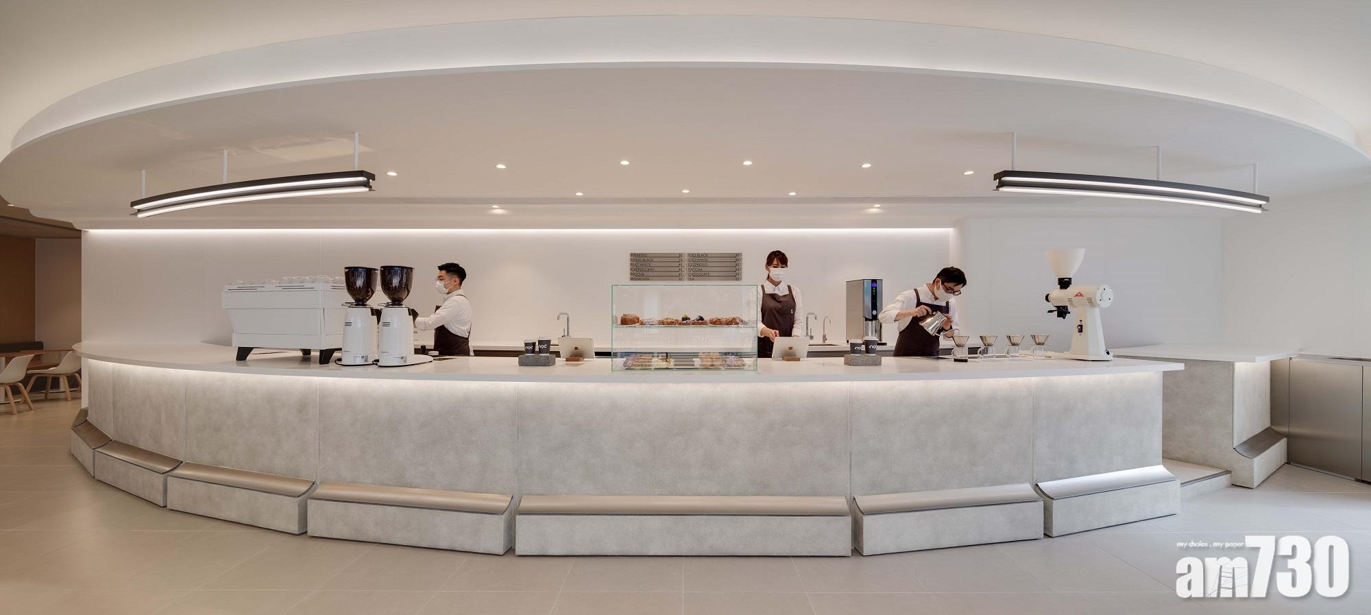 沖泡區是每間NOC的主舞台,今次新店以弧型為主,加上招牌灰白水泥theme,夠和諧。