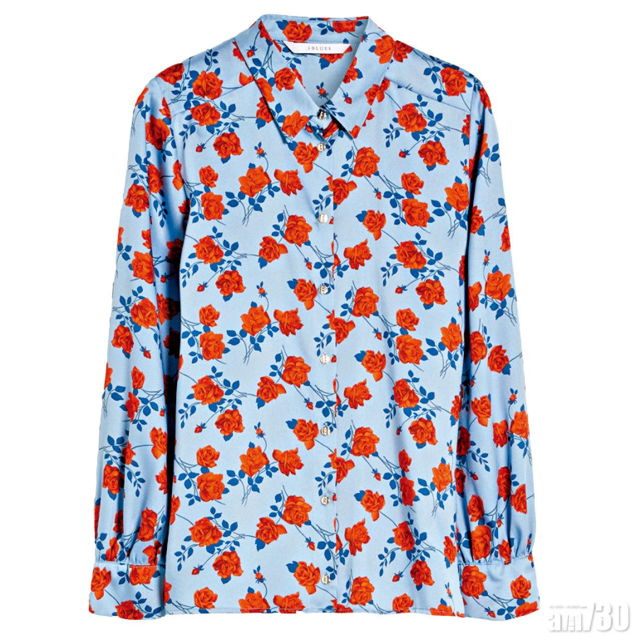 藍色floral print shirt $1,680(C)