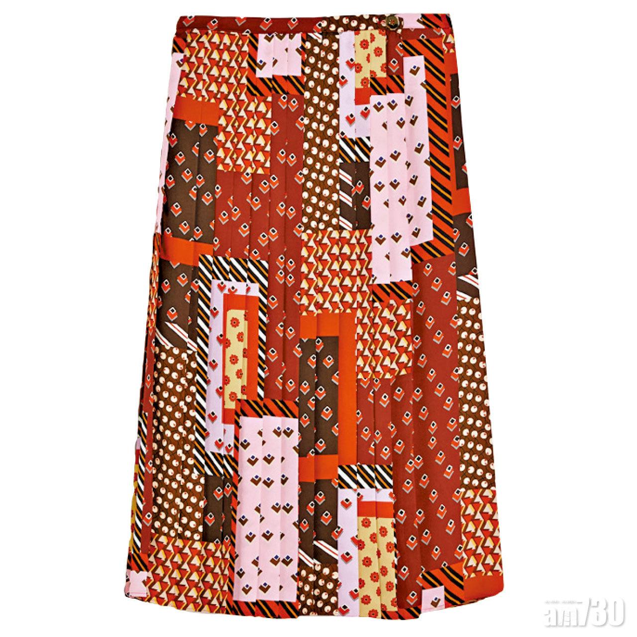 民族圖案patchwork skirt $2,580(C)