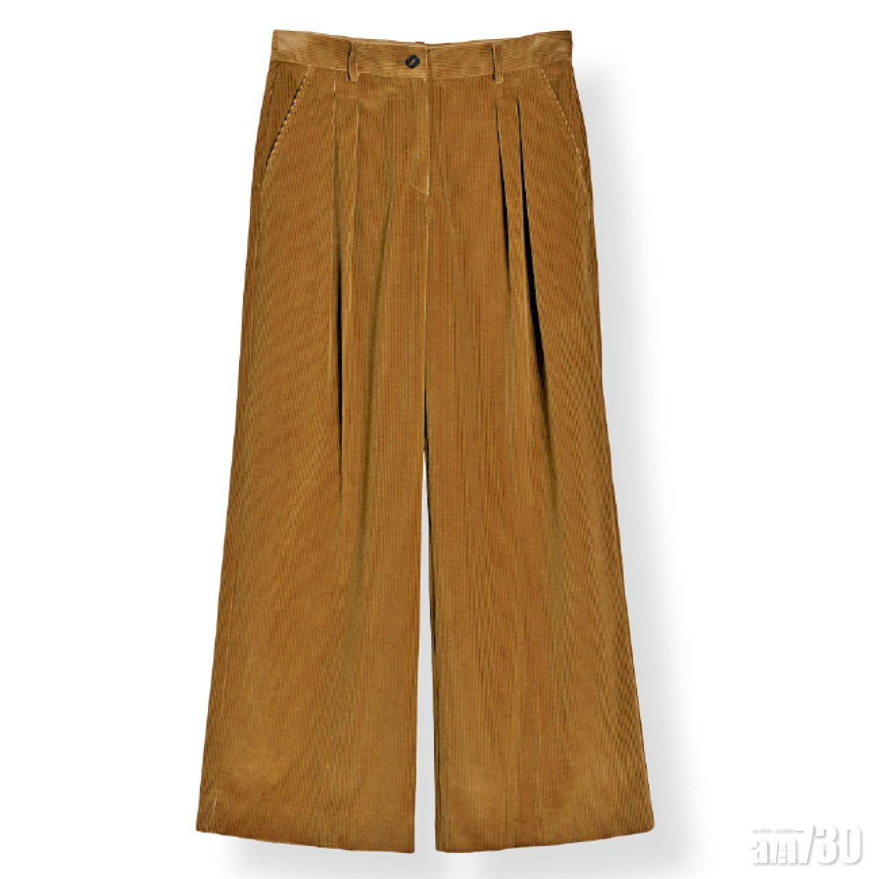 啡色燈心絨boots cut pants $3,080(A)