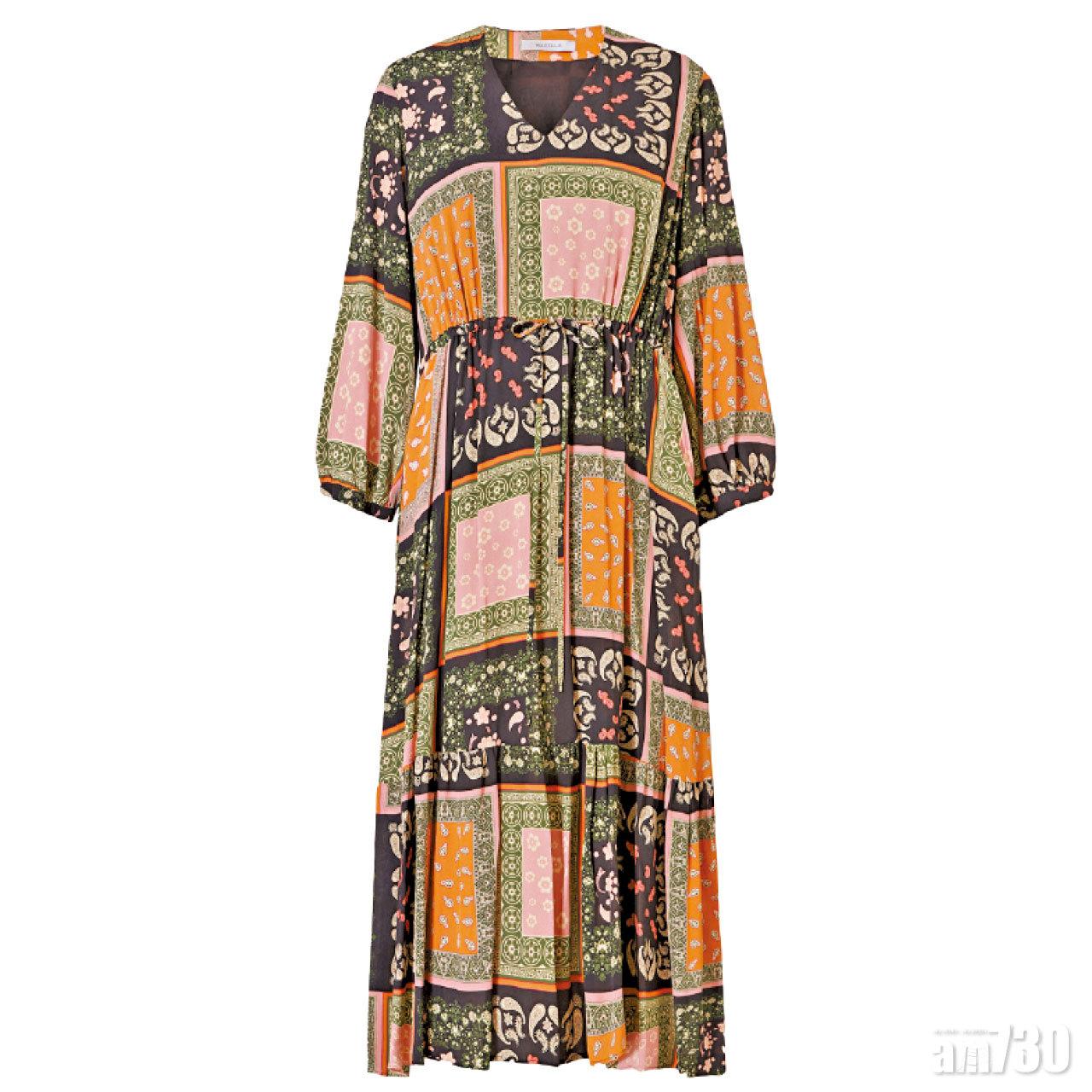 民族圖案patchwork dress $4,080(D)