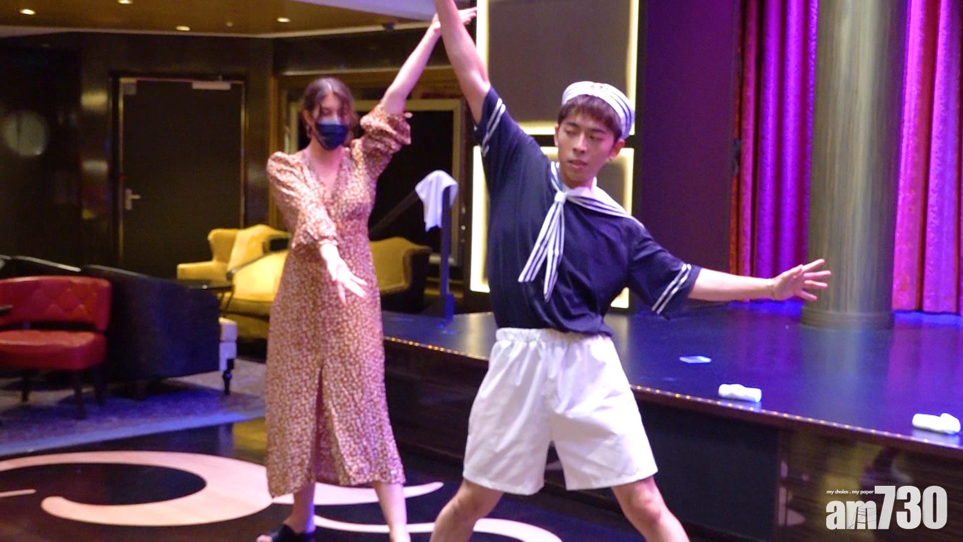 Edan與專業dancer鬥舞。