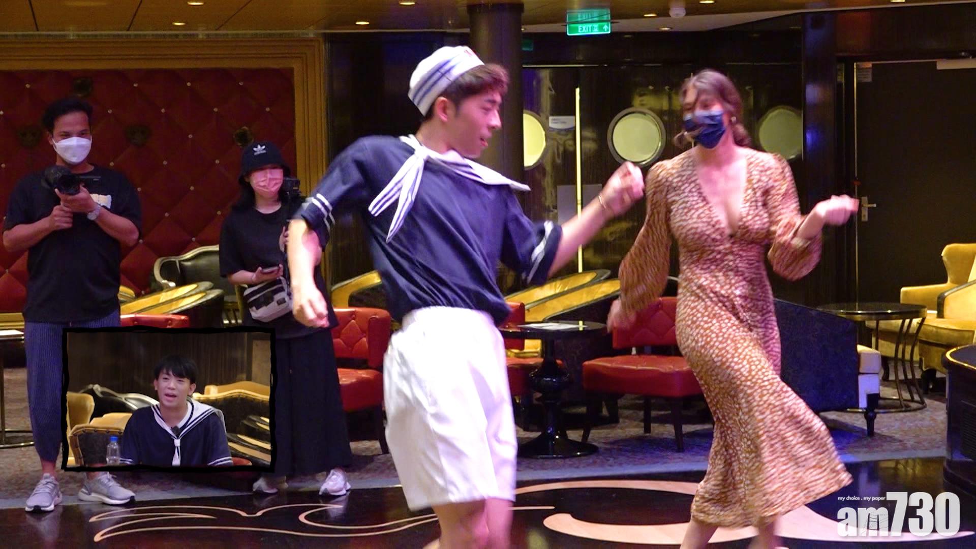 Edan與專業dancer鬥舞。