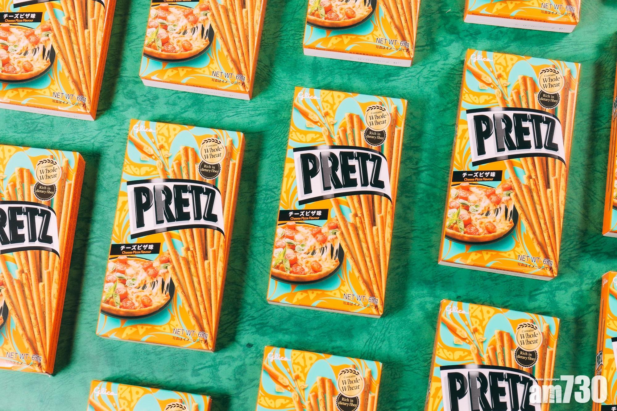 固力果百力滋芝士薄餅味餅乾條