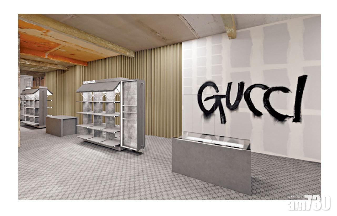 Balenciaga╳Gucci「黑客企劃」巴黎Dover Street Market的快閃店。