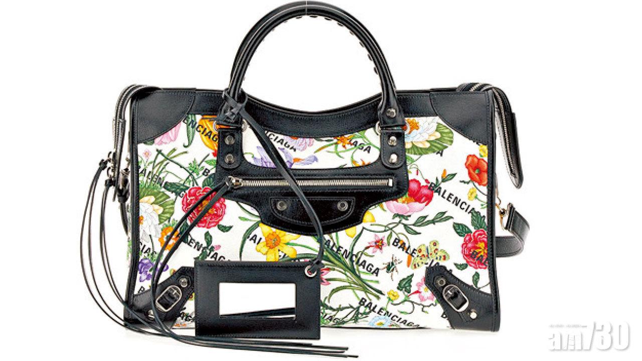 Balenciaga City Bag鋪上Gucci signature印花。