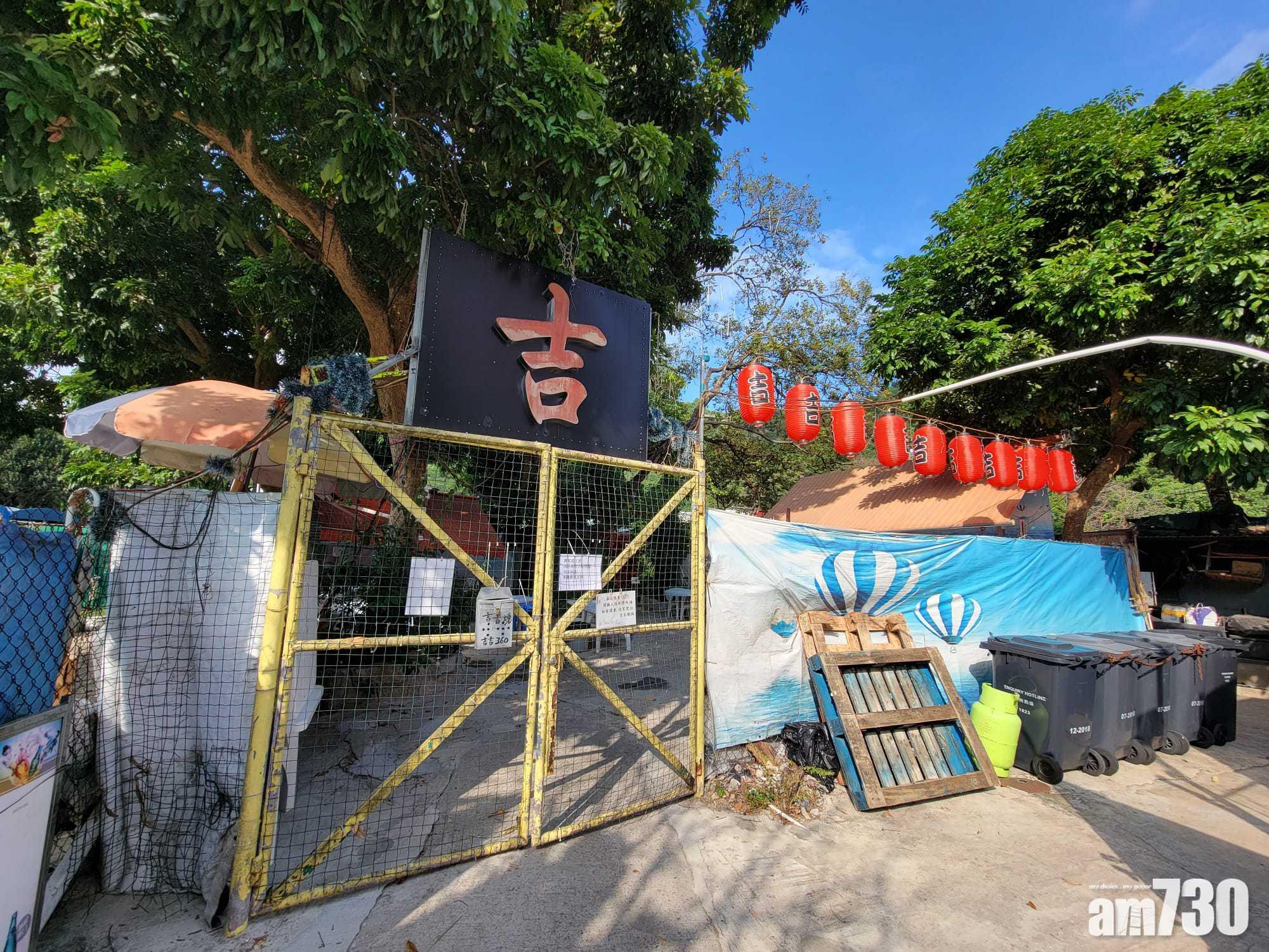 九華徑燒烤場今午暫未見再營業。(鍾式明攝)