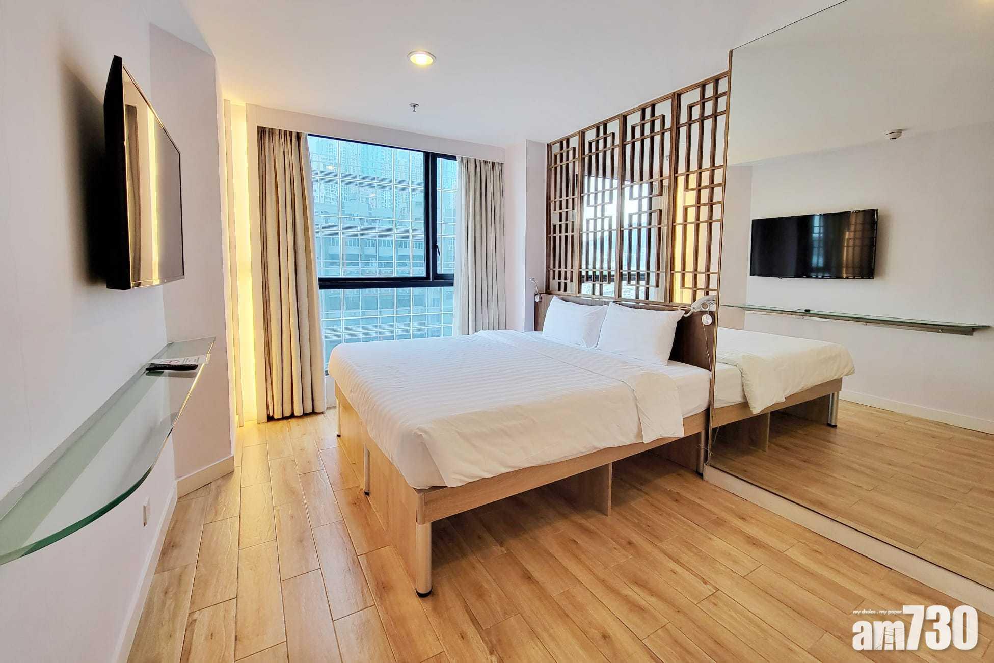 「德薈」提供30間雙人房,面積147呎至185呎。(莊振邦攝)