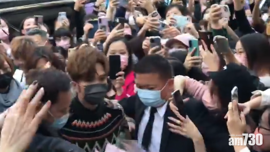 Anson Lo出席謝票活動。(網上影片截圖)