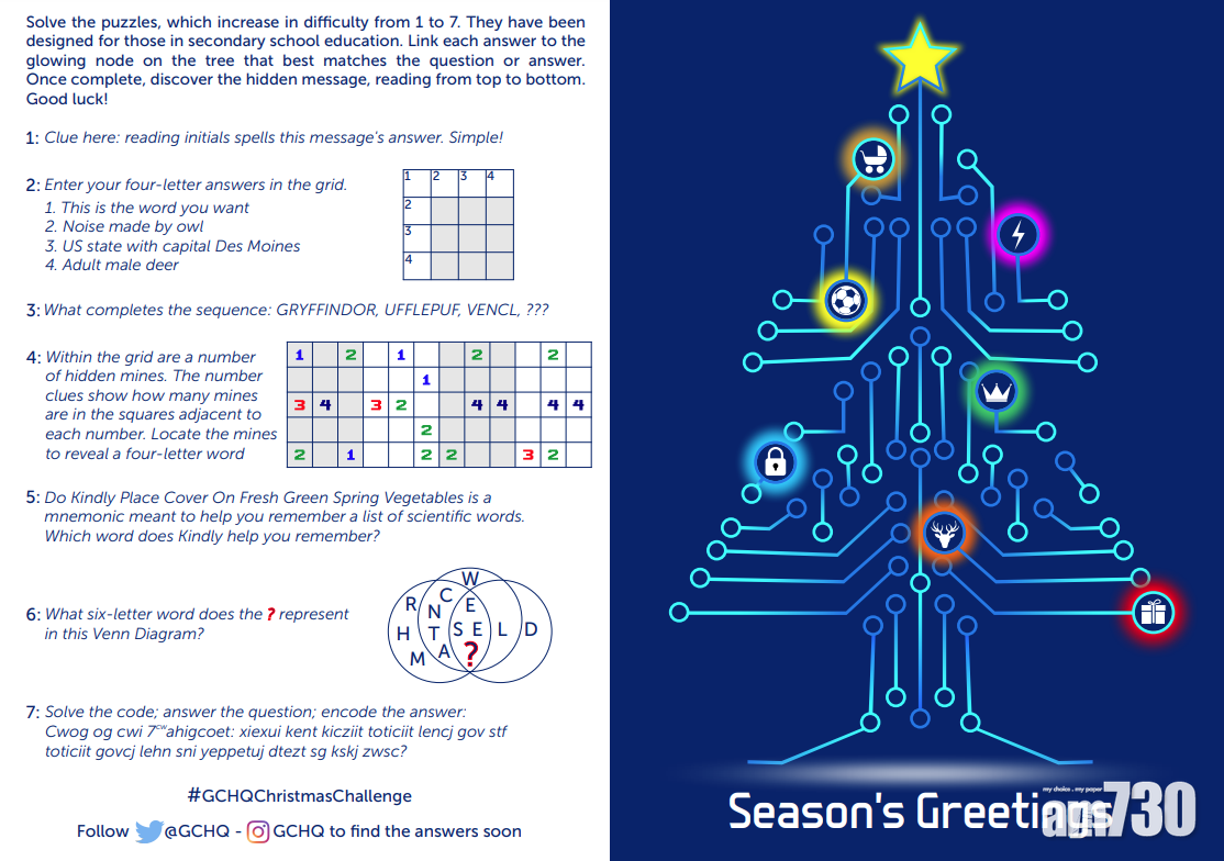GCHQ的7條問題。(互聯網)