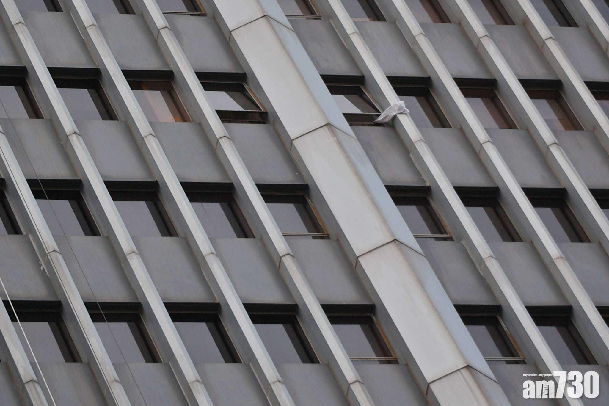 銅鑼灣世貿中心三級火警。(莊振邦攝)