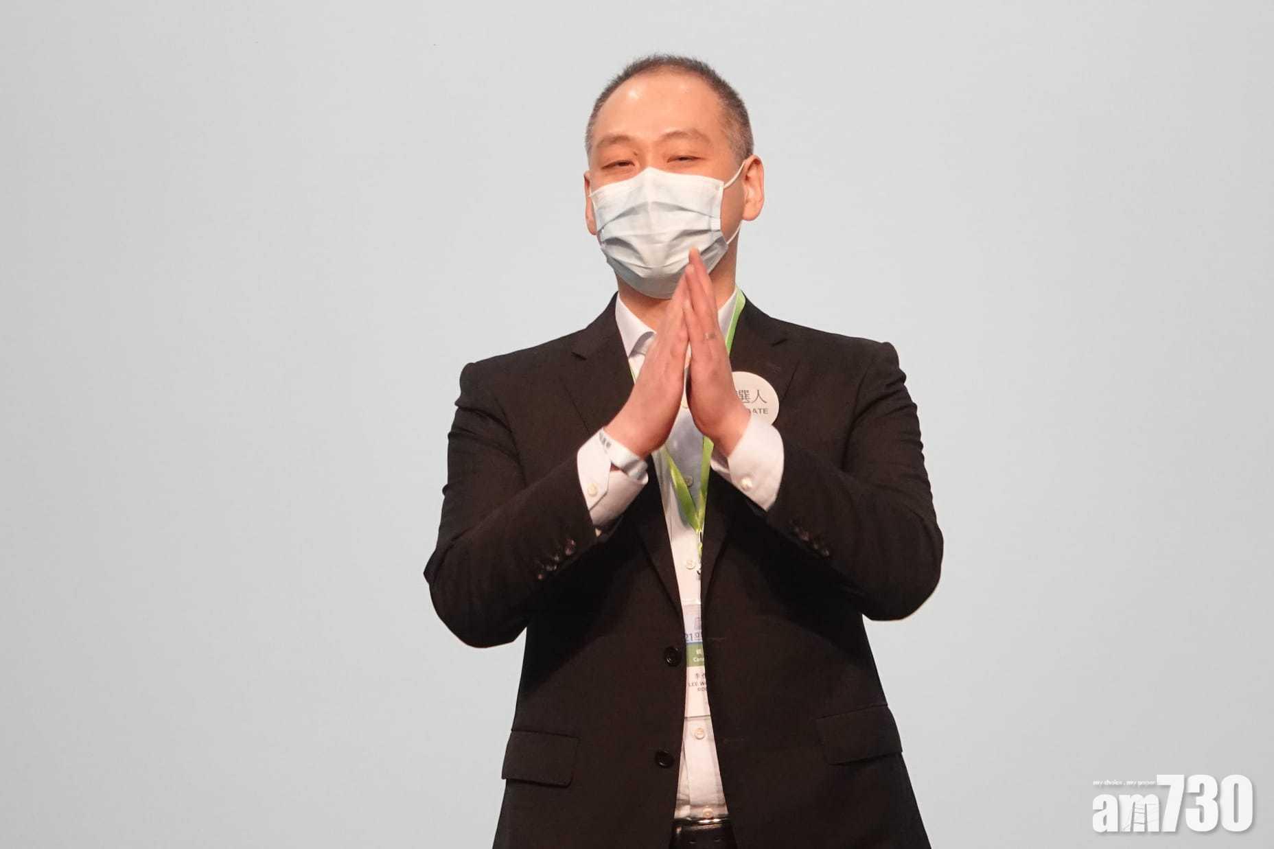 在金融服務界,香港證券業協會主席李惟宏以314票勝出,張華峰競逐連任失敗。(陳奕釗攝)