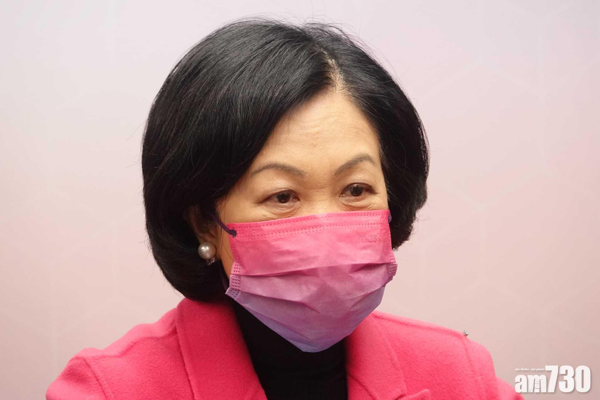 葉劉淑儀今屆取得6.5萬票。(陳奕釗攝)