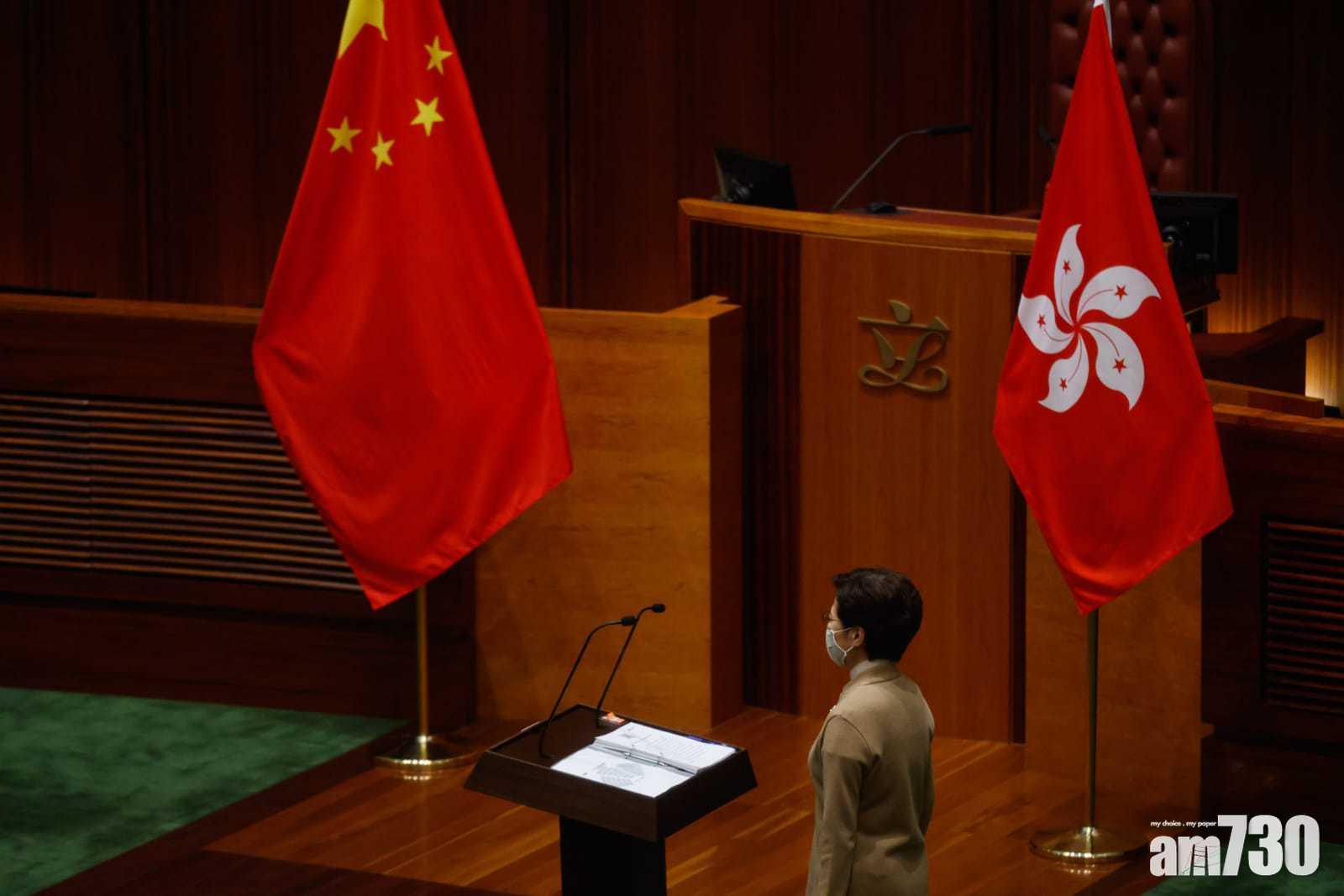 首次由特首林鄭月娥親自監誓。(蘇文傑攝)