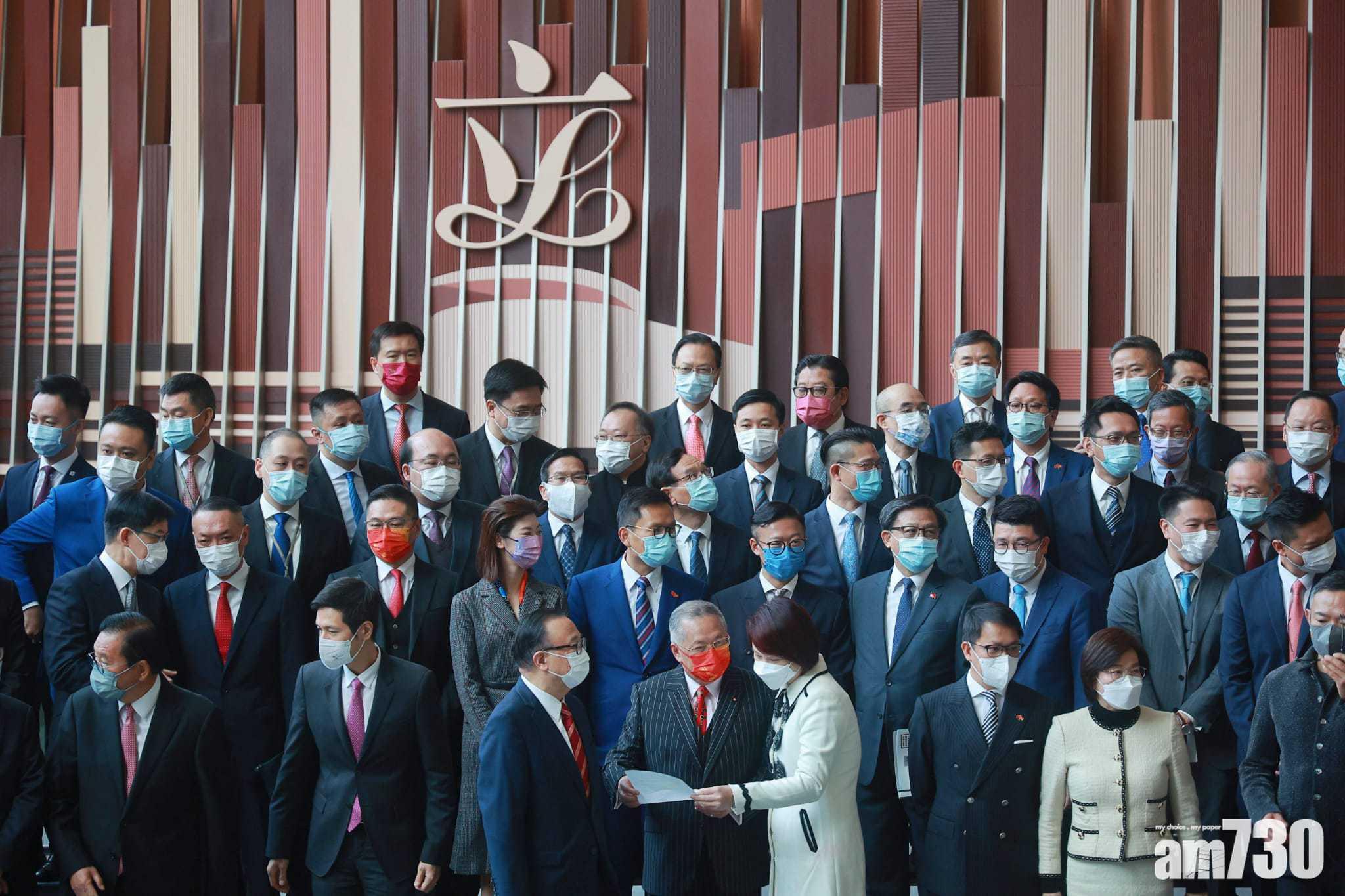 立法會候任議員今日宣誓。(莊振邦攝)