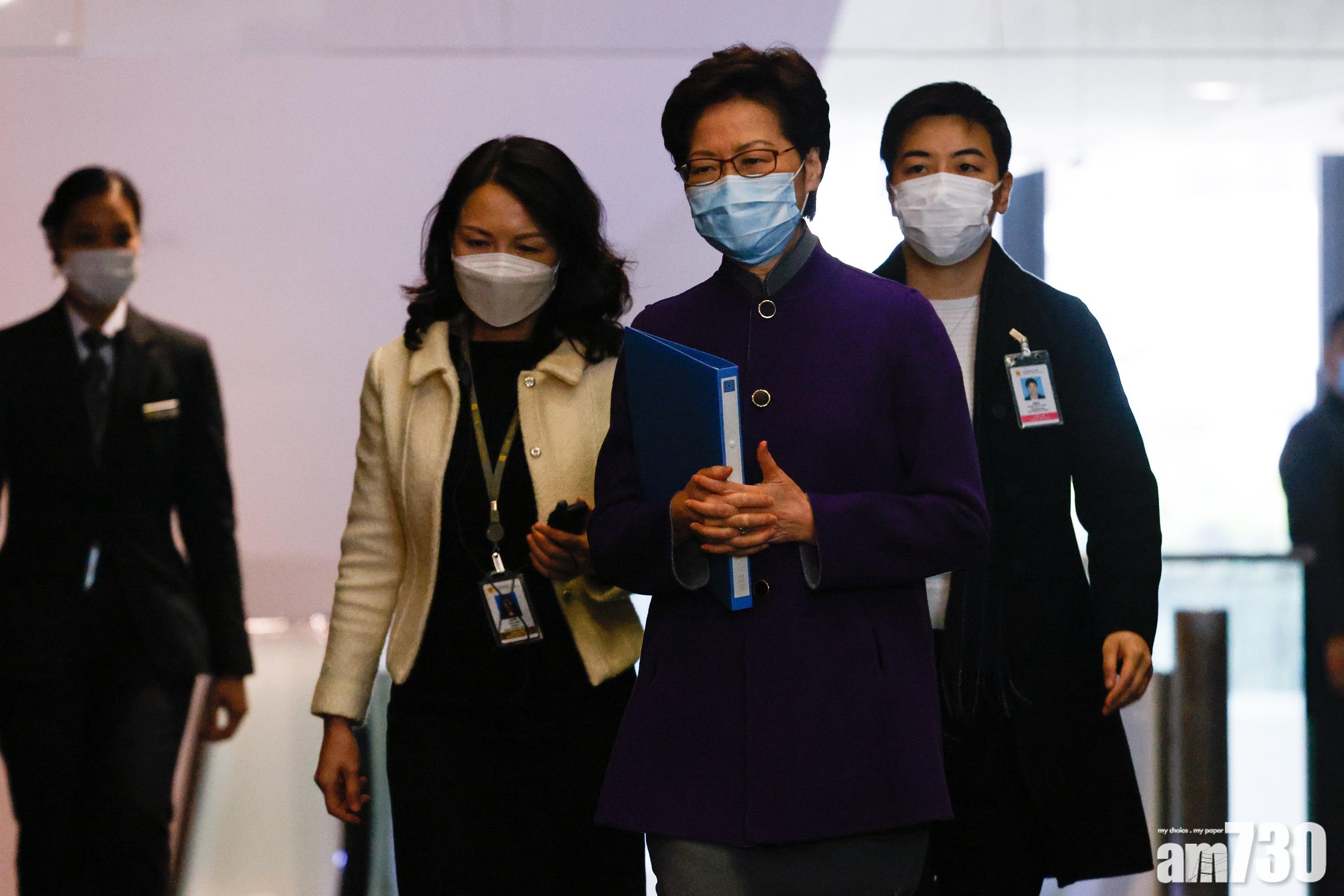 特首林鄭月娥昨日出席立法會首次大會。(資料圖片)