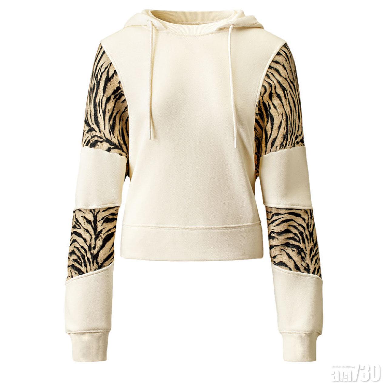 ba&sh●虎紋印花連帽衛衣$2,030