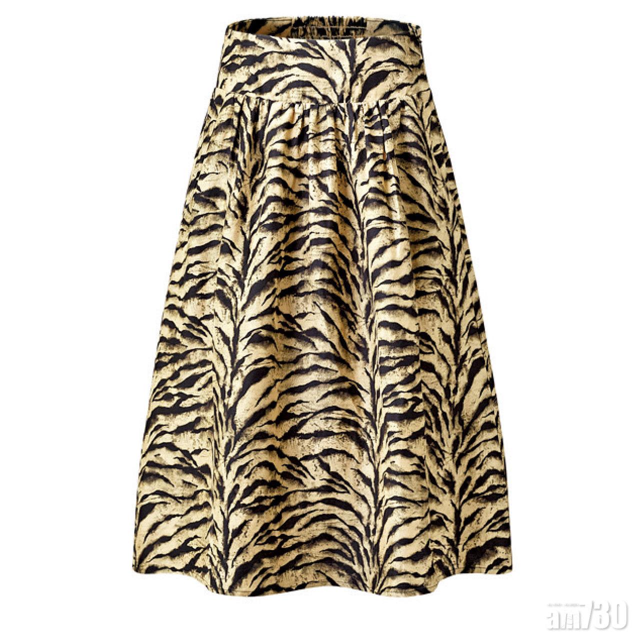 ba&sh●襯虎紋長裙($2,110)更好看。