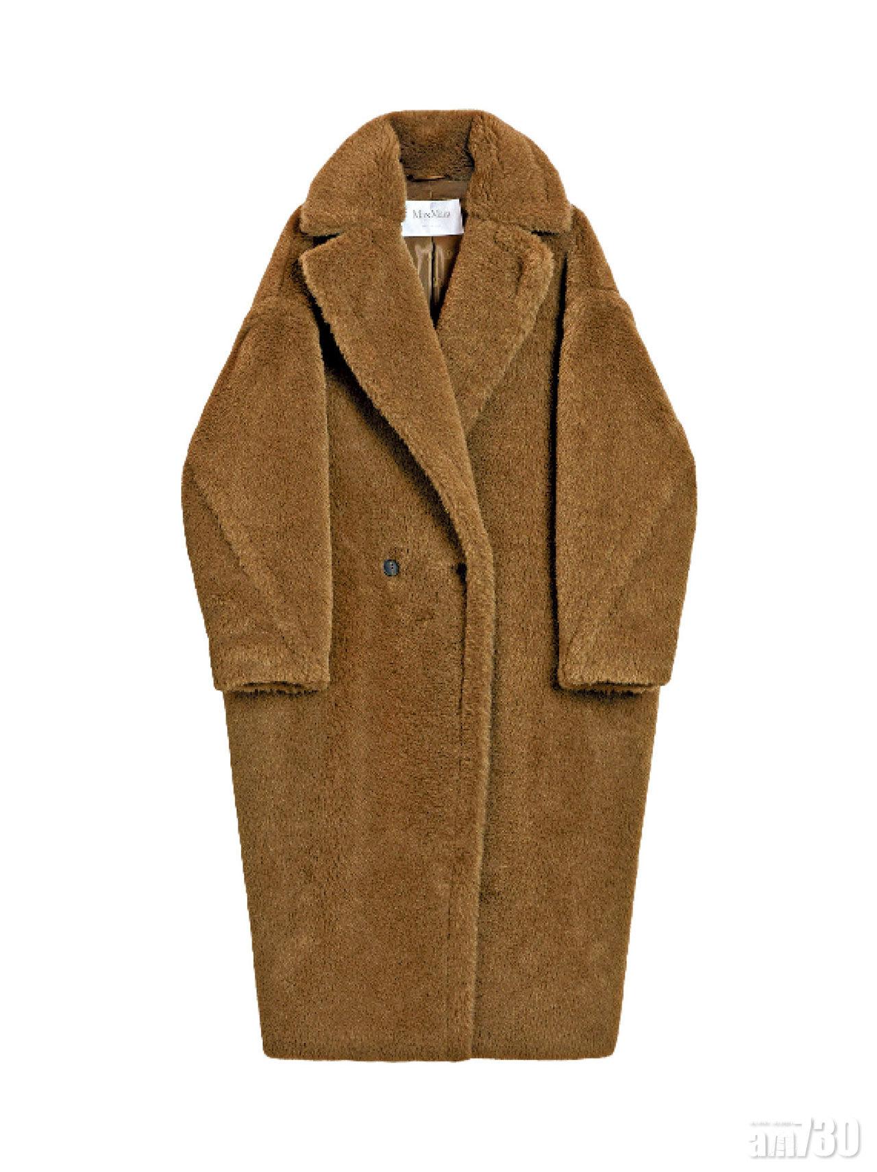 啡色毛絨long coat $26,180(F)