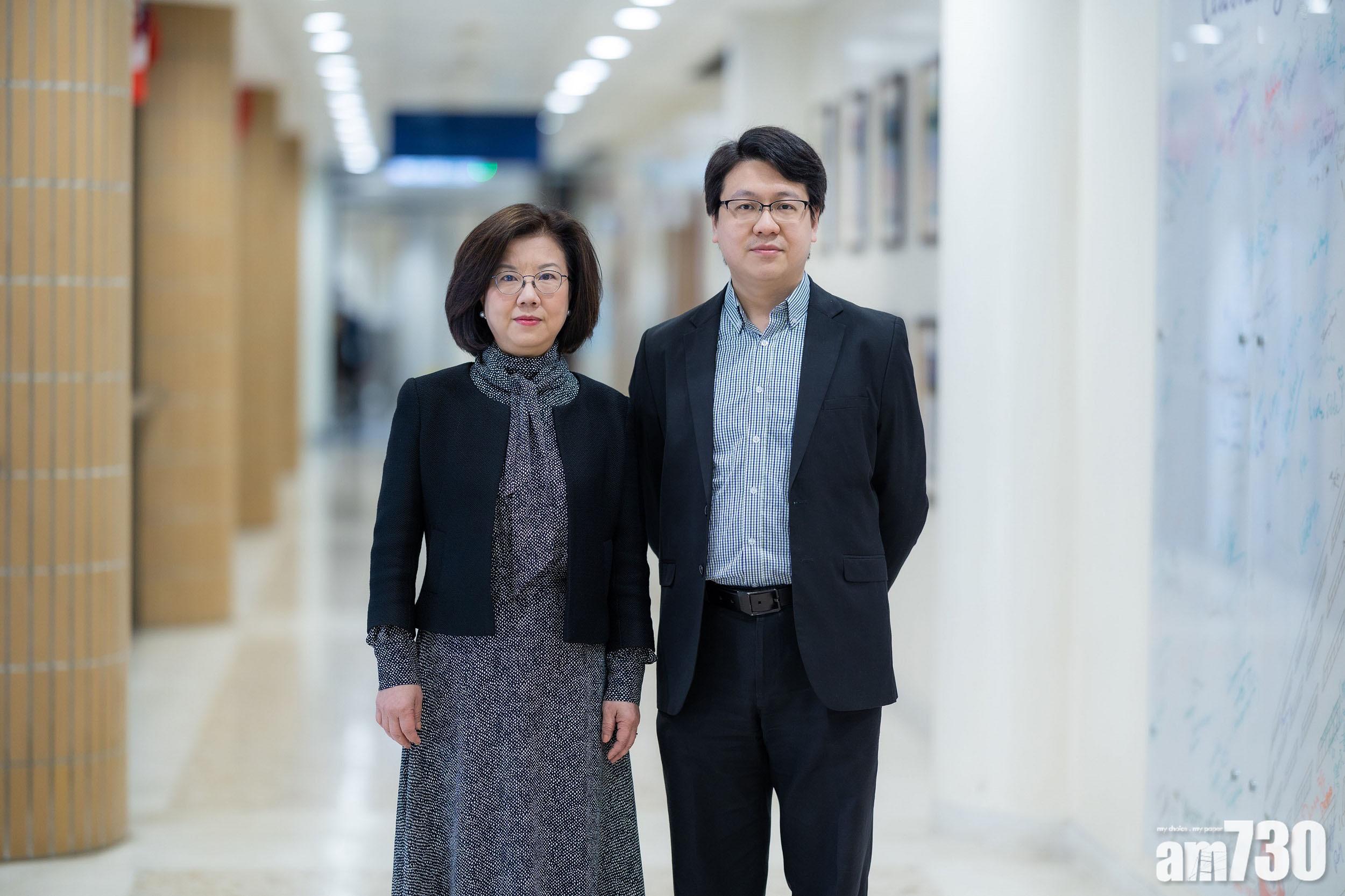 港大牙醫學院姚嘉榕教授(左)和徐傑漢博士(右),期望DMA未來可以商品化。