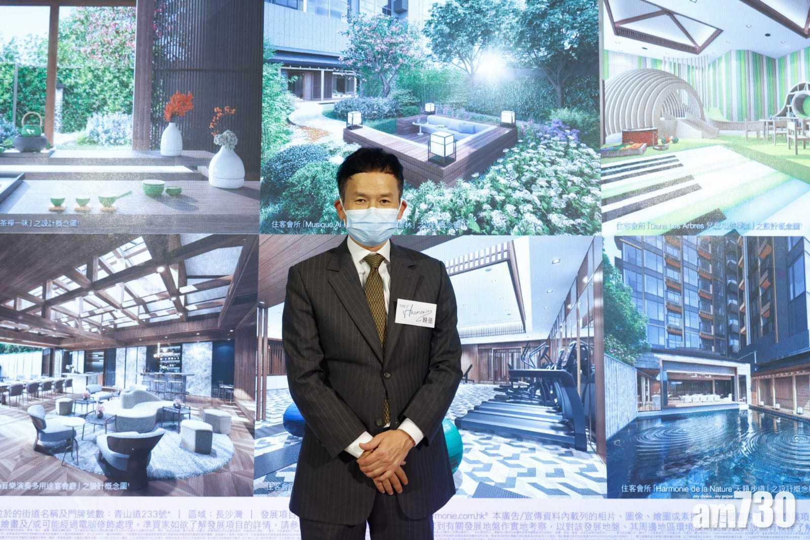 林達民今日特別介紹映築住客會所,設於3樓,總面積近1.06萬方呎。(蘇文傑攝)