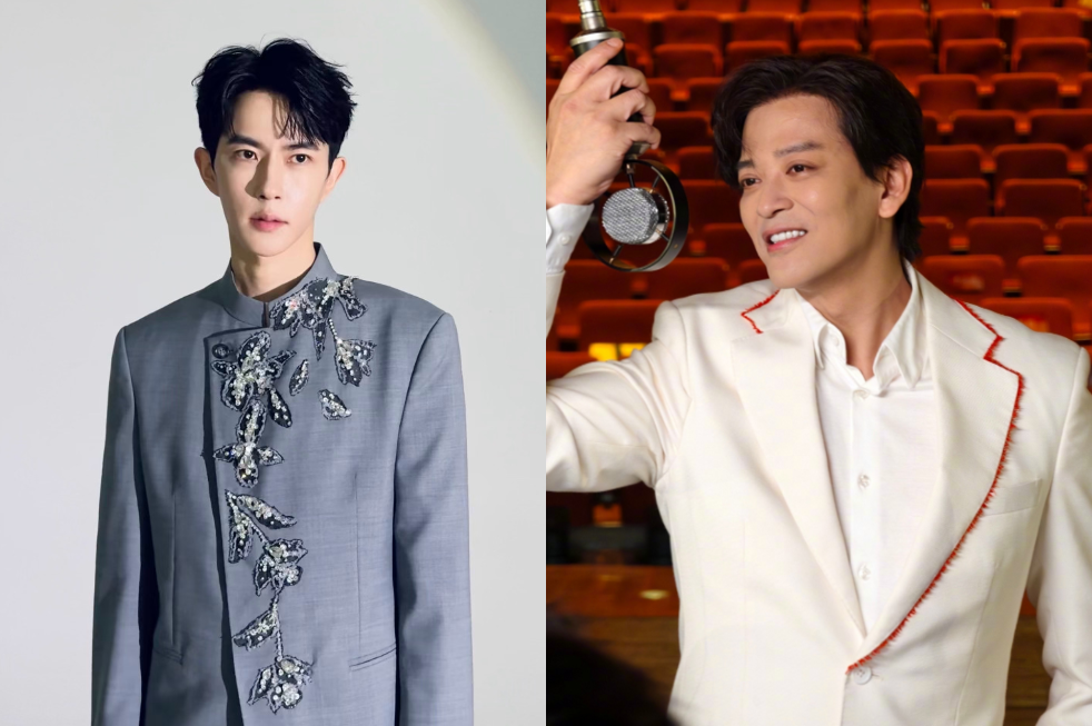 陳曉東(右)14日呼籲相關單位好好調查于朦朧(左)的死因。(圖/翻攝自于朦朧、陳曉東微博)