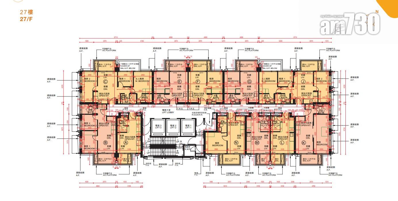 紅磡新盤|必嘉坊.迎匯上載樓書 面積192方呎起 兩房特色戶平台面積大過內籠