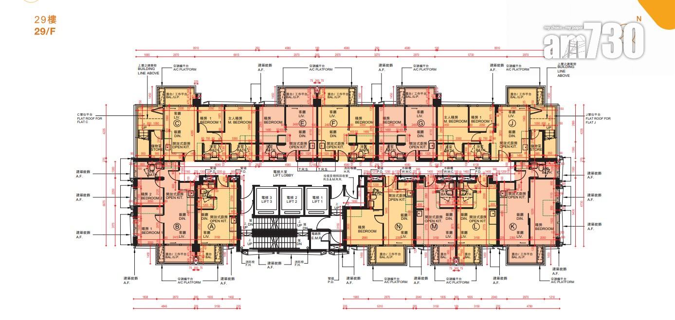 紅磡新盤|必嘉坊.迎匯上載樓書 面積192方呎起 兩房特色戶平台面積大過內籠