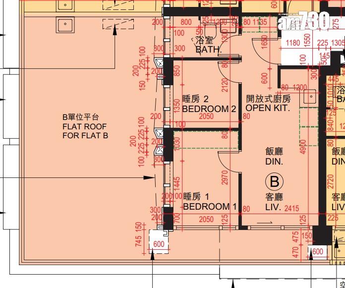 紅磡新盤|必嘉坊.迎匯上載樓書 面積192方呎起 兩房特色戶平台面積大過內籠