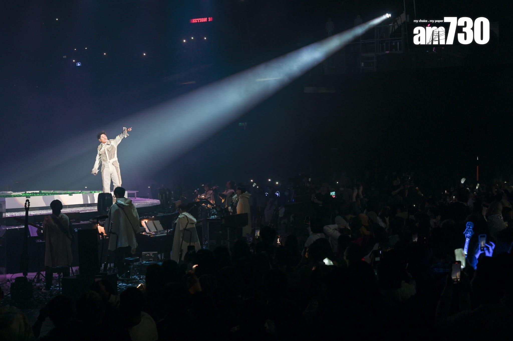 許廷鏗表示為了今次開騷,亦重新學唱歌。(李睿哲攝)