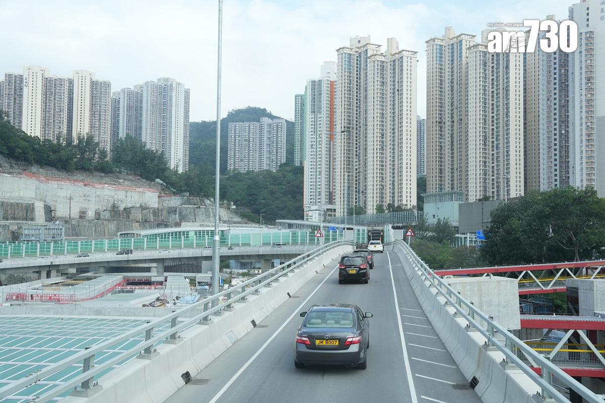 將軍澳—藍田隧道(將藍隧道)和將軍澳跨灣連接路已經通車,圖為往將軍澳方向。(資料圖片/陳奕釗攝)