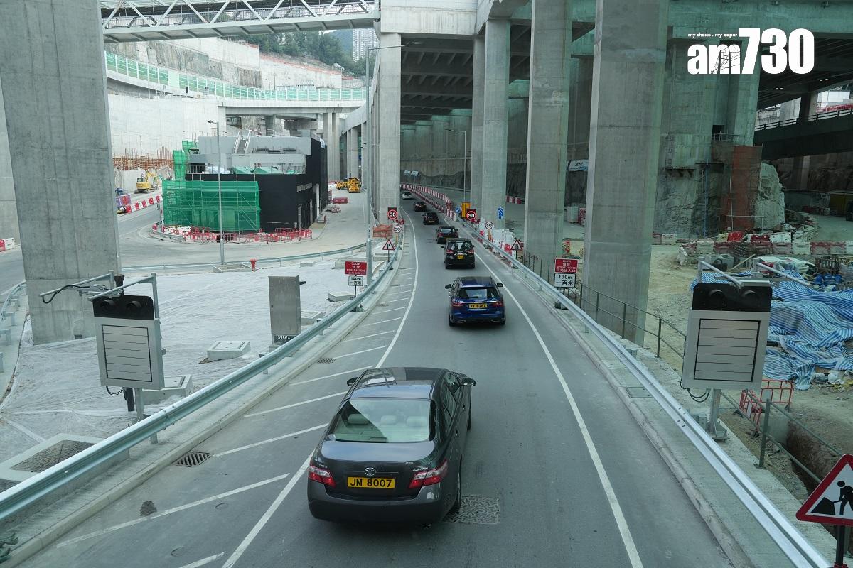 將軍澳—藍田隧道(將藍隧道)和將軍澳跨灣連接路已經通車,圖為往將軍澳方向。(資料圖片/陳奕釗攝)