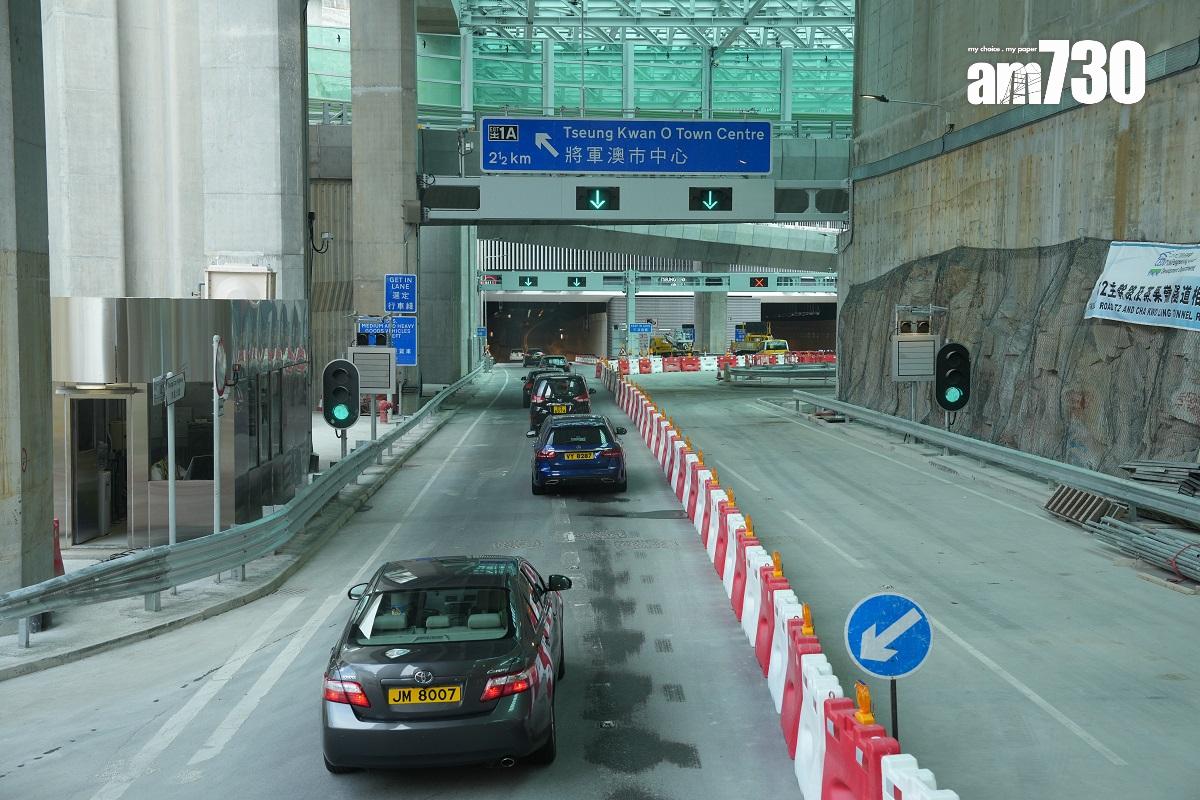 將軍澳—藍田隧道(將藍隧道)和將軍澳跨灣連接路已經通車,圖為往將軍澳方向。(資料圖片/陳奕釗攝)