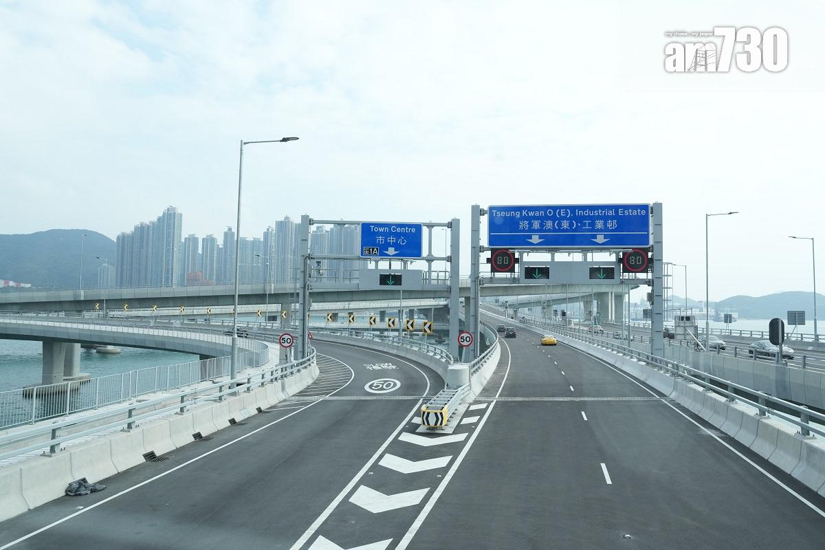 將軍澳—藍田隧道(將藍隧道)和將軍澳跨灣連接路已經通車,圖為往將軍澳方向。(資料圖片/陳奕釗攝)