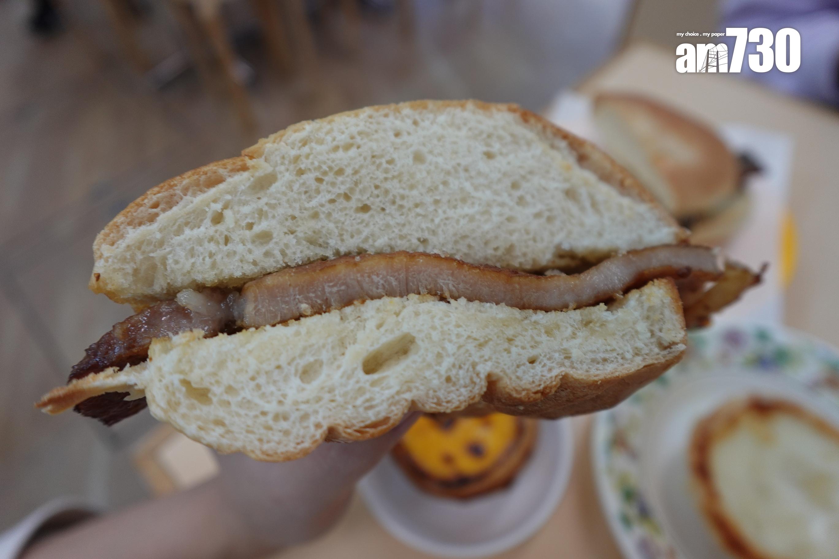 麵包烘得外脆內軟。