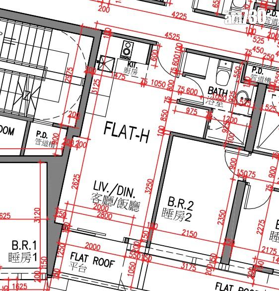 新盤樓書|元朗雨後單位面積252至993方呎 標準層一層17伙